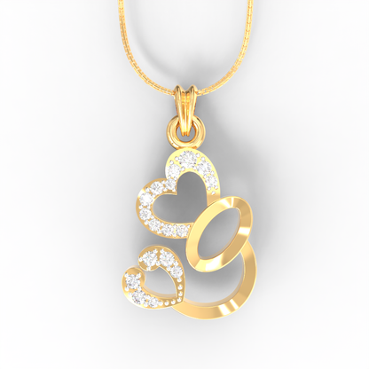Avsar Shruti Heart Diamond Pendant