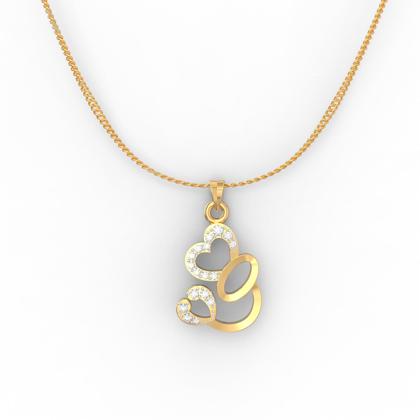 Avsar Shruti Heart Diamond Pendant