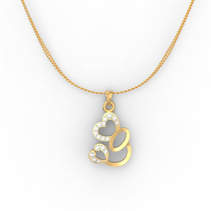 Avsar Shruti Heart Diamond Pendant