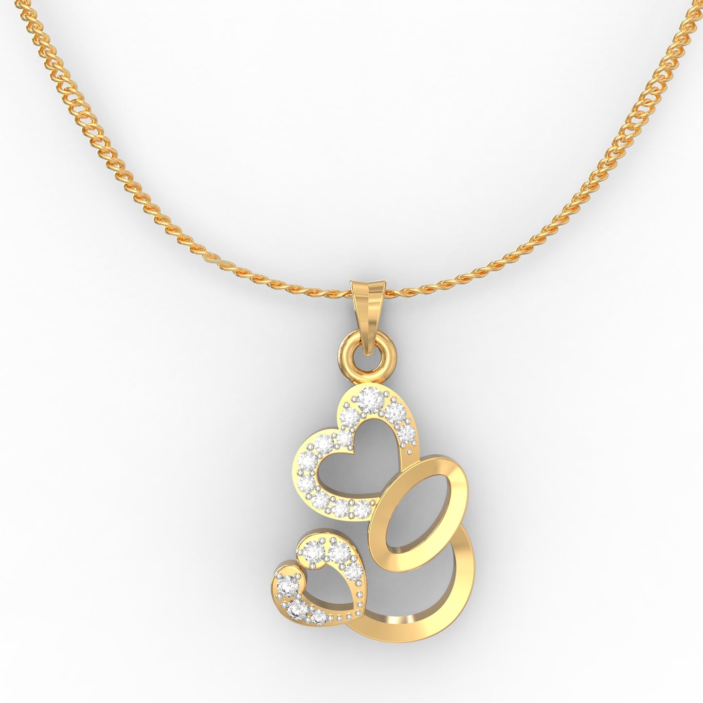 Avsar Shruti Heart Diamond Pendant
