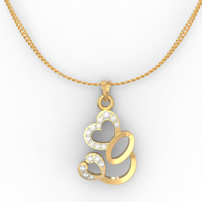 Avsar Shruti Heart Diamond Pendant
