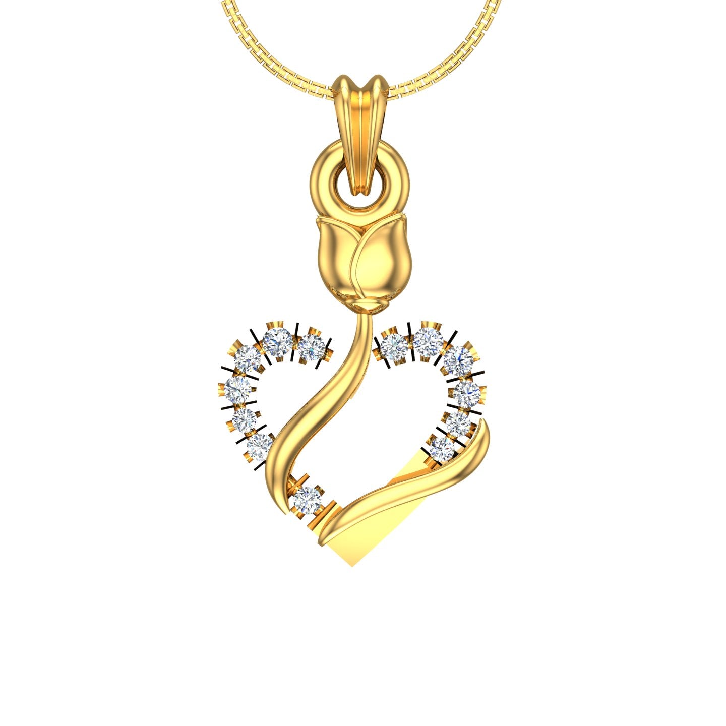 Diamond Heart Pendant