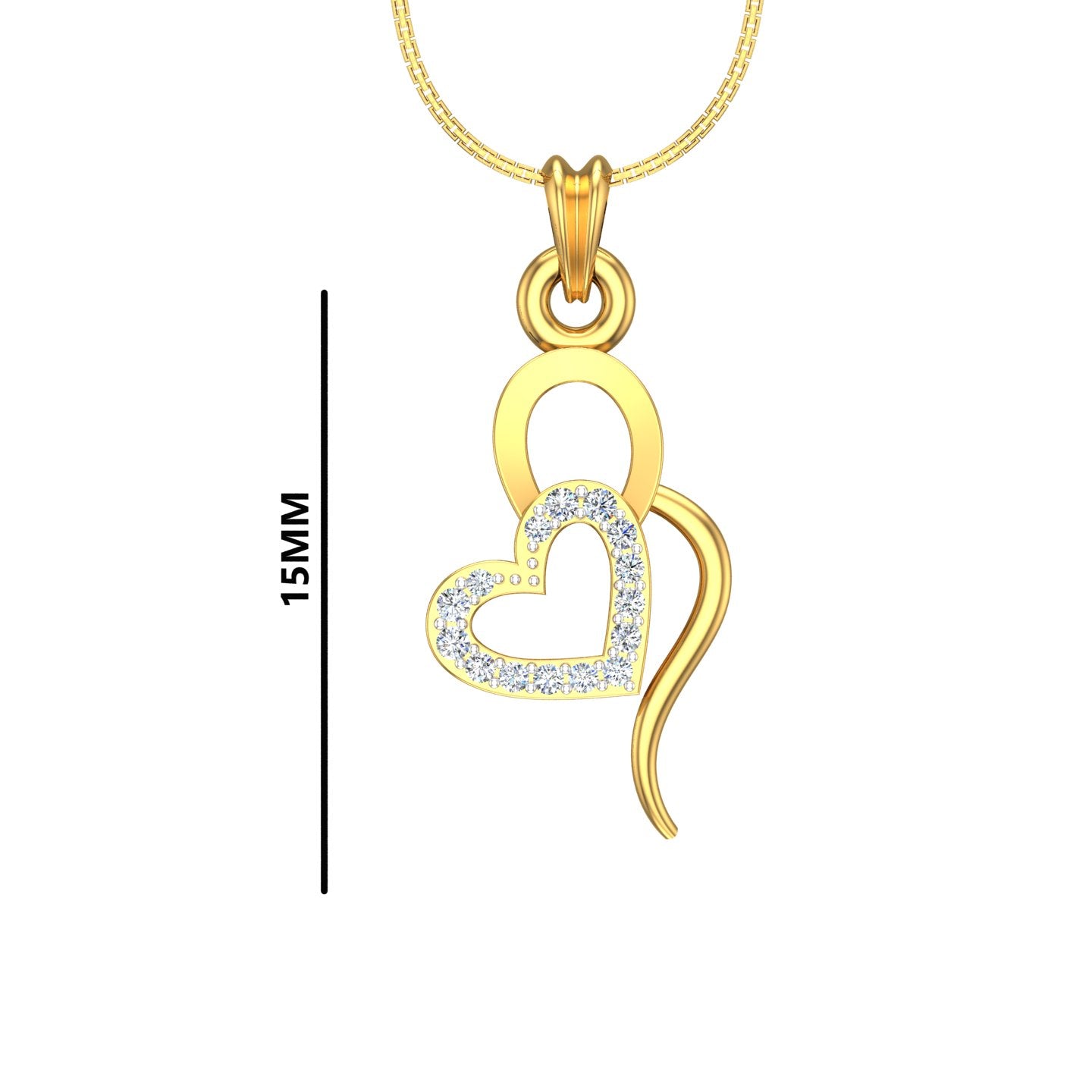 Fancy Heart Diamond Pendant