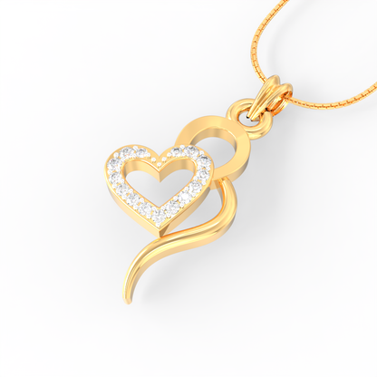 Fancy Heart Diamond Pendant