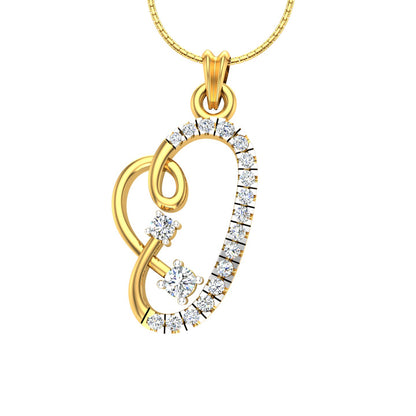 Glimmering Radiance Gold and Diamond Chronicle Pendant