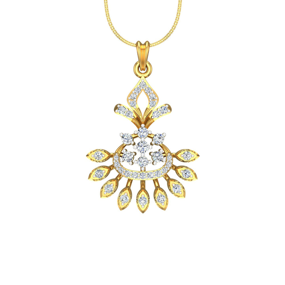 Avsar Real Gold and Diamond Pendant