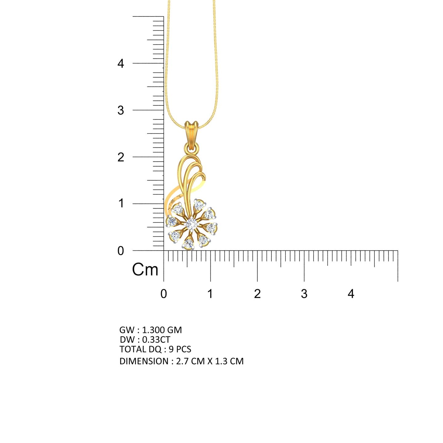 Aurora Bloom Diamond Pendant