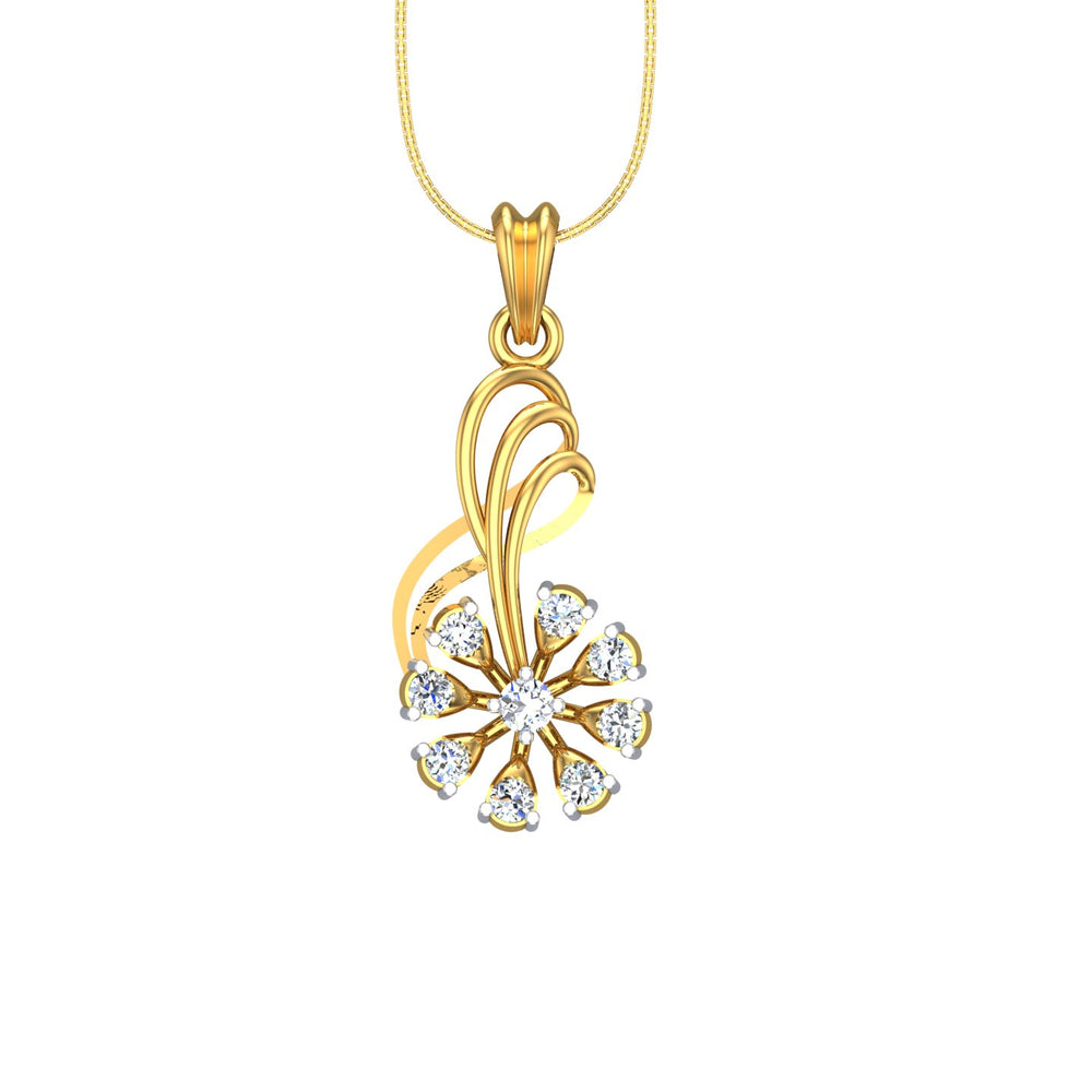 Aurora Bloom Diamond Pendant