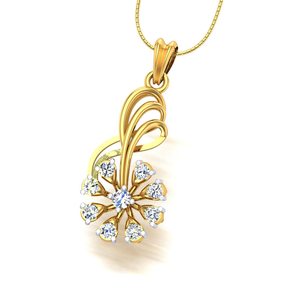 Aurora Bloom Diamond Pendant