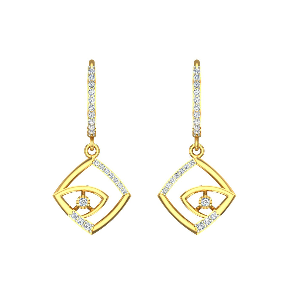 Mystic Eye Diamond Hoops