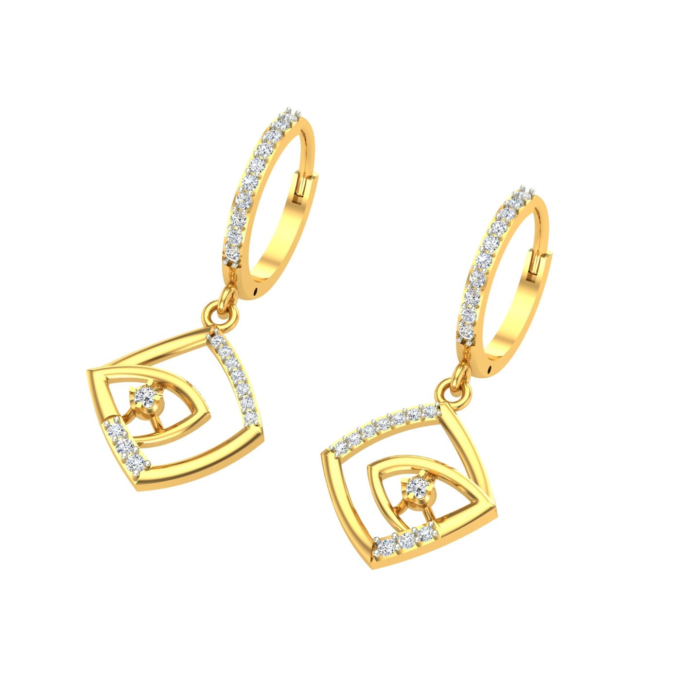 Mystic Eye Diamond Hoops