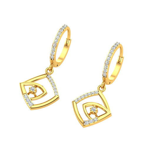 Mystic Eye Diamond Hoops