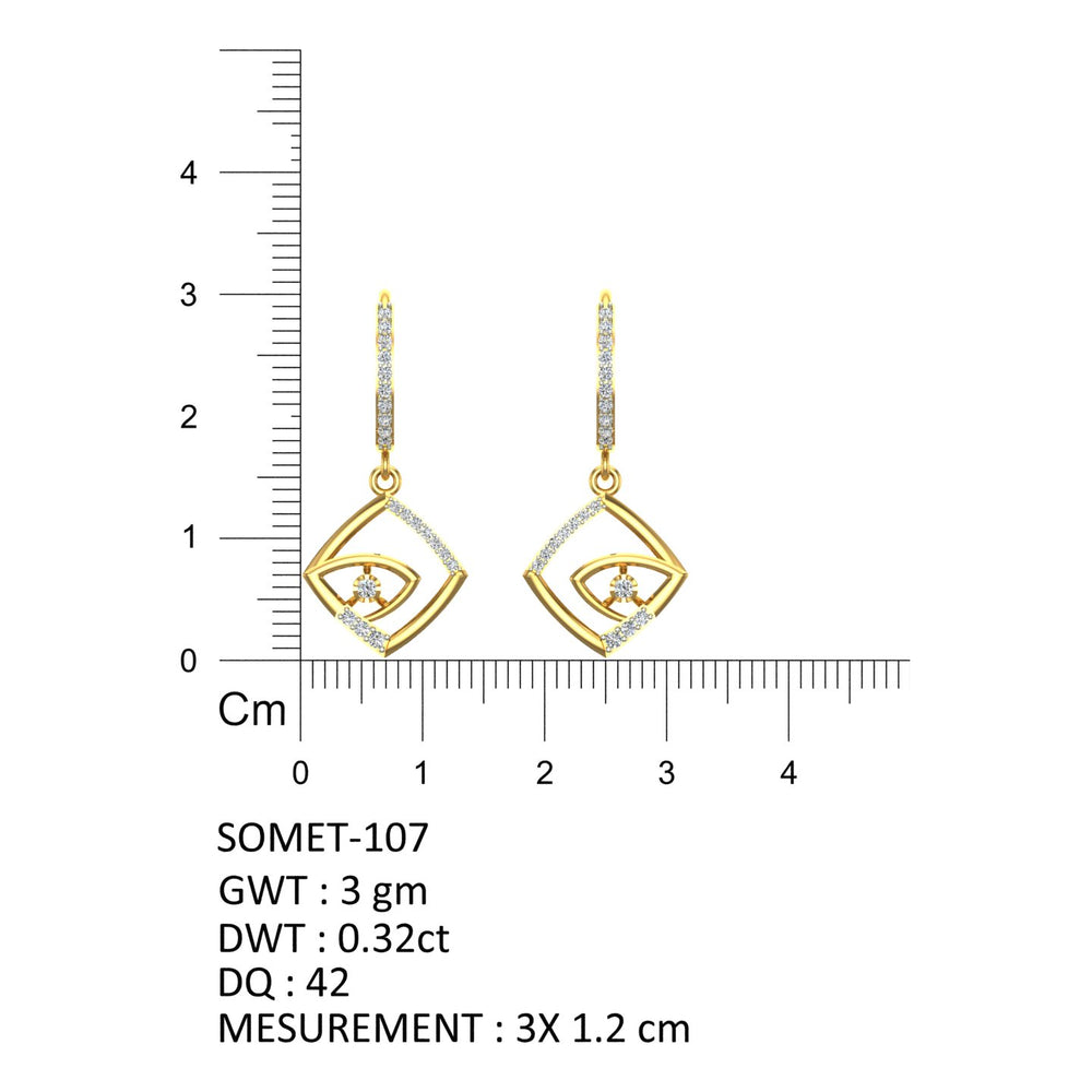 Mystic Eye Diamond Hoops