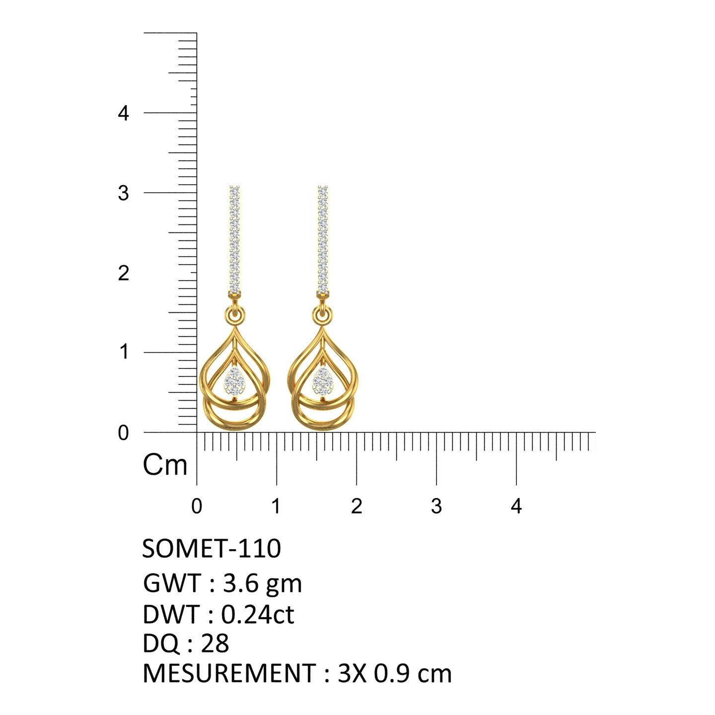Trinity Tear Diamond Drops