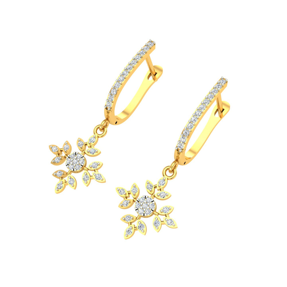 Sunflare Diamond Hoops