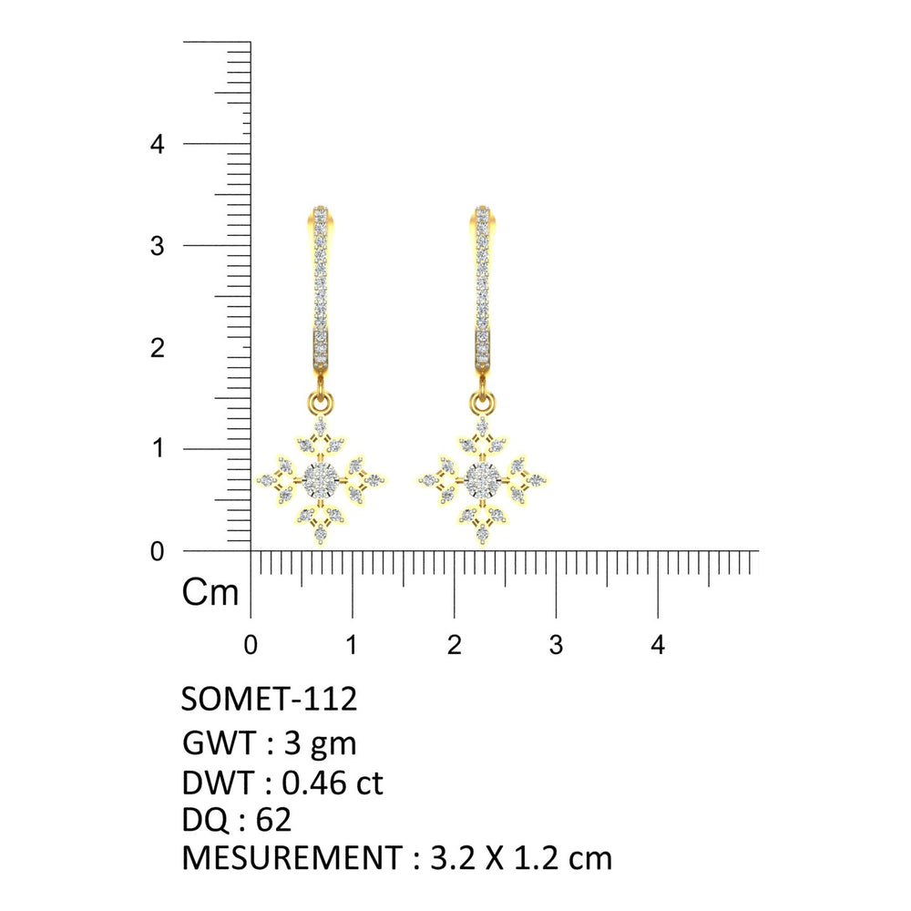 Sunflare Diamond Hoops