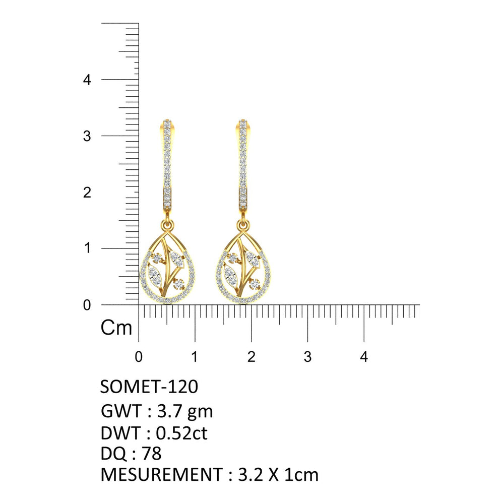 Floral Motif Earrings