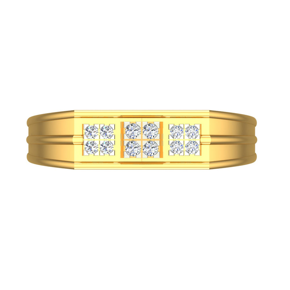 Twin Triangle Diamond Ring