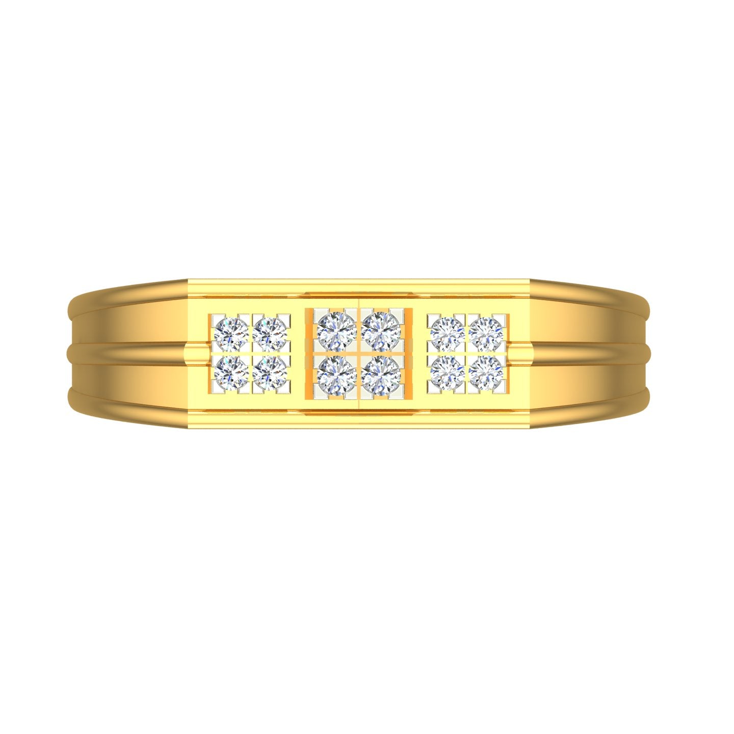 Twin Triangle Diamond Ring
