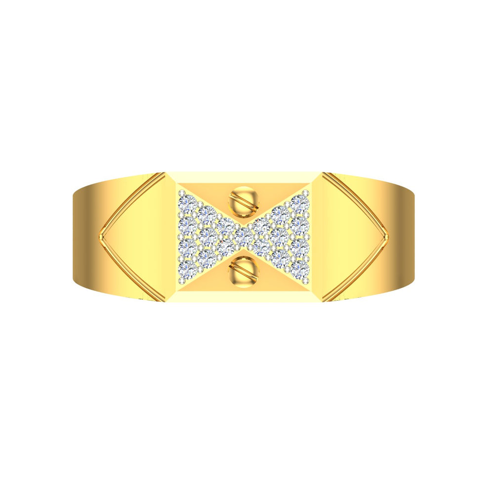 Triangle Fusion Gold Ring