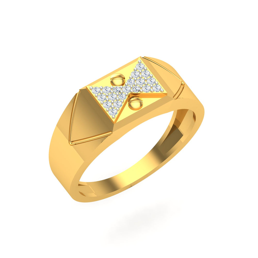 Triangle Fusion Gold Ring