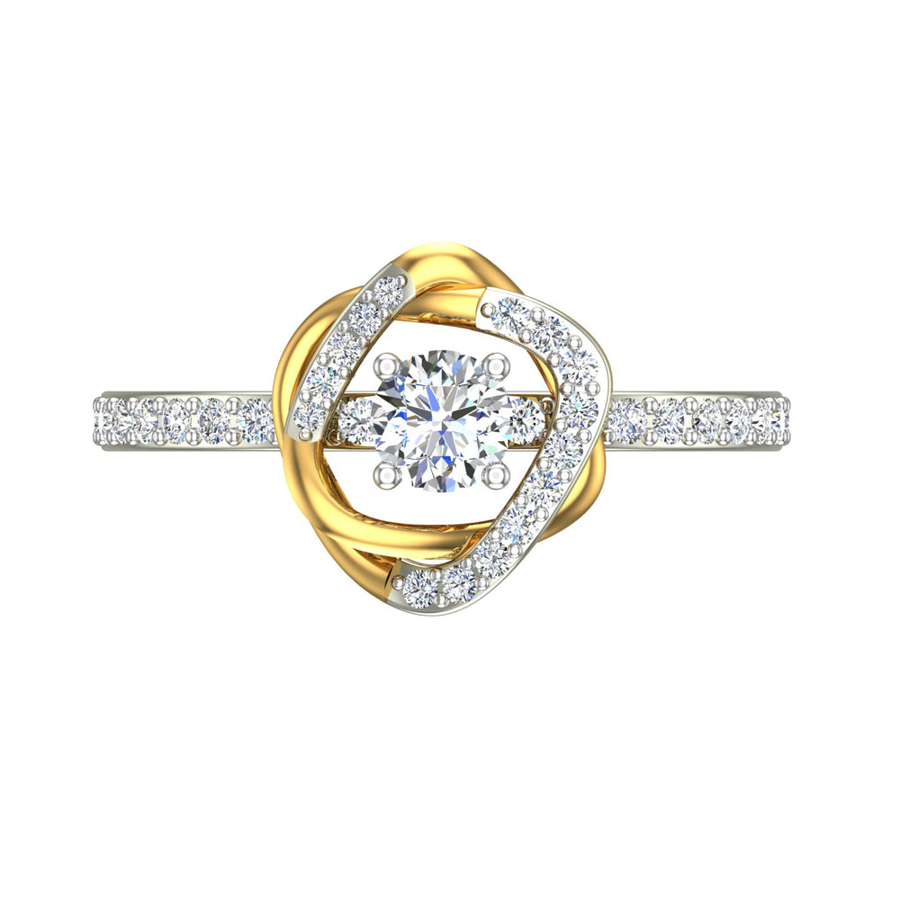 Celestial Twist Diamond Ring