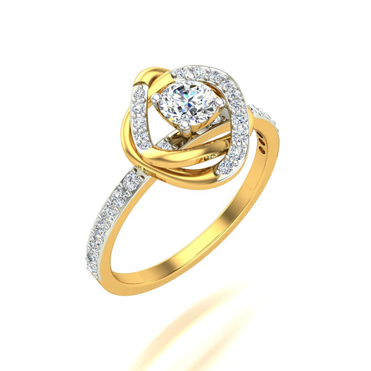 Celestial Twist Diamond Ring