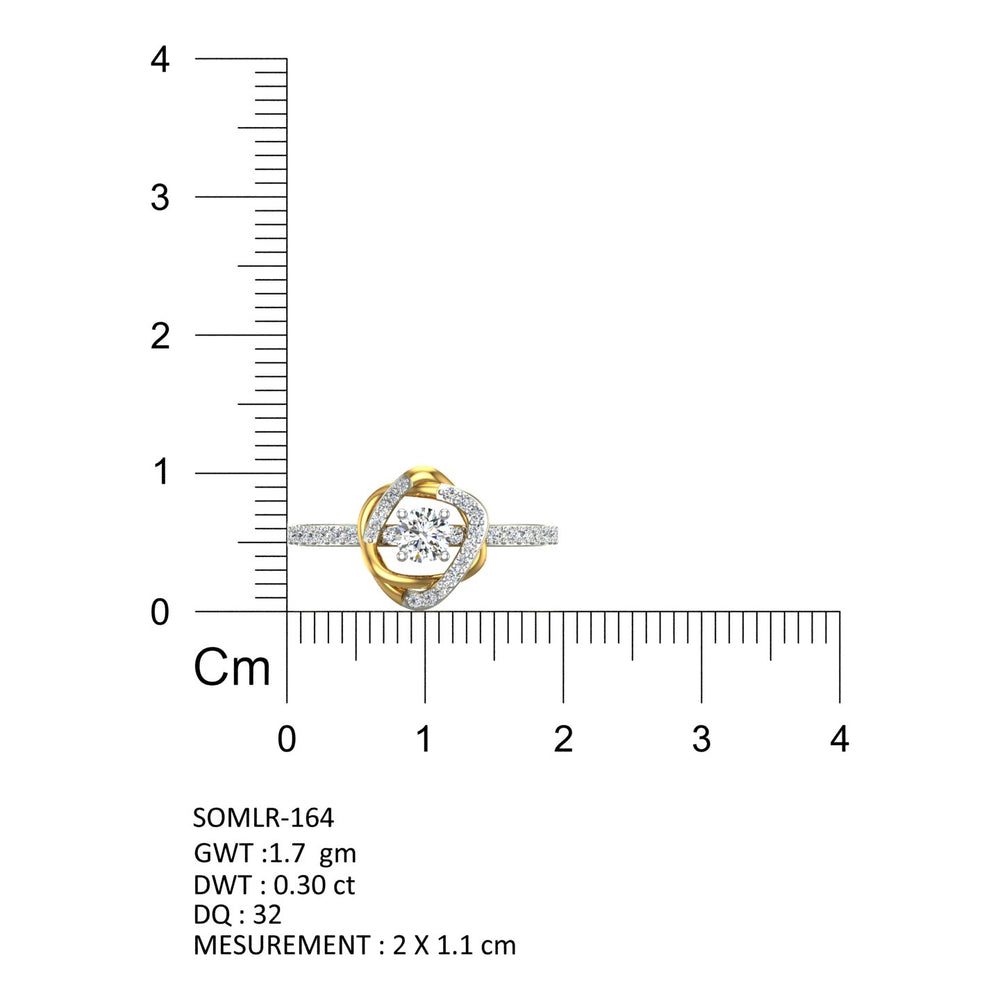 Celestial Twist Diamond Ring