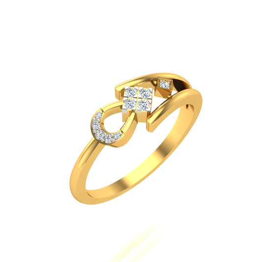 Infinity Bloom Diamond Ring