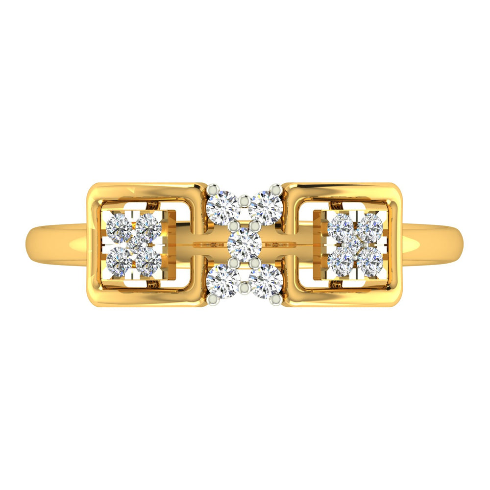 Twin Blossom Diamond Ring