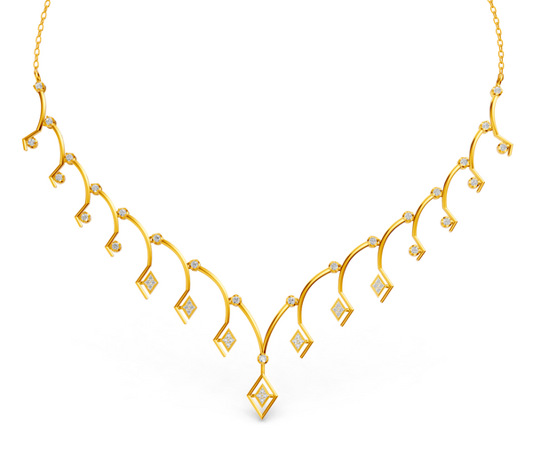 Celestial Vine Diamond Necklace