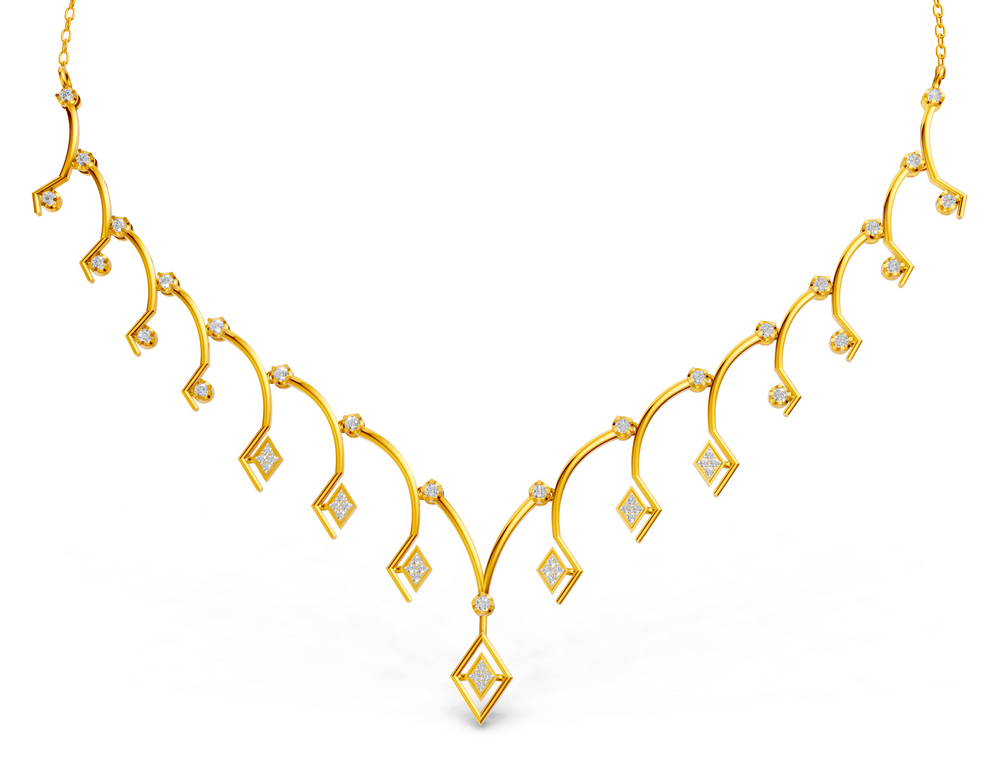 Celestial Vine Diamond Necklace