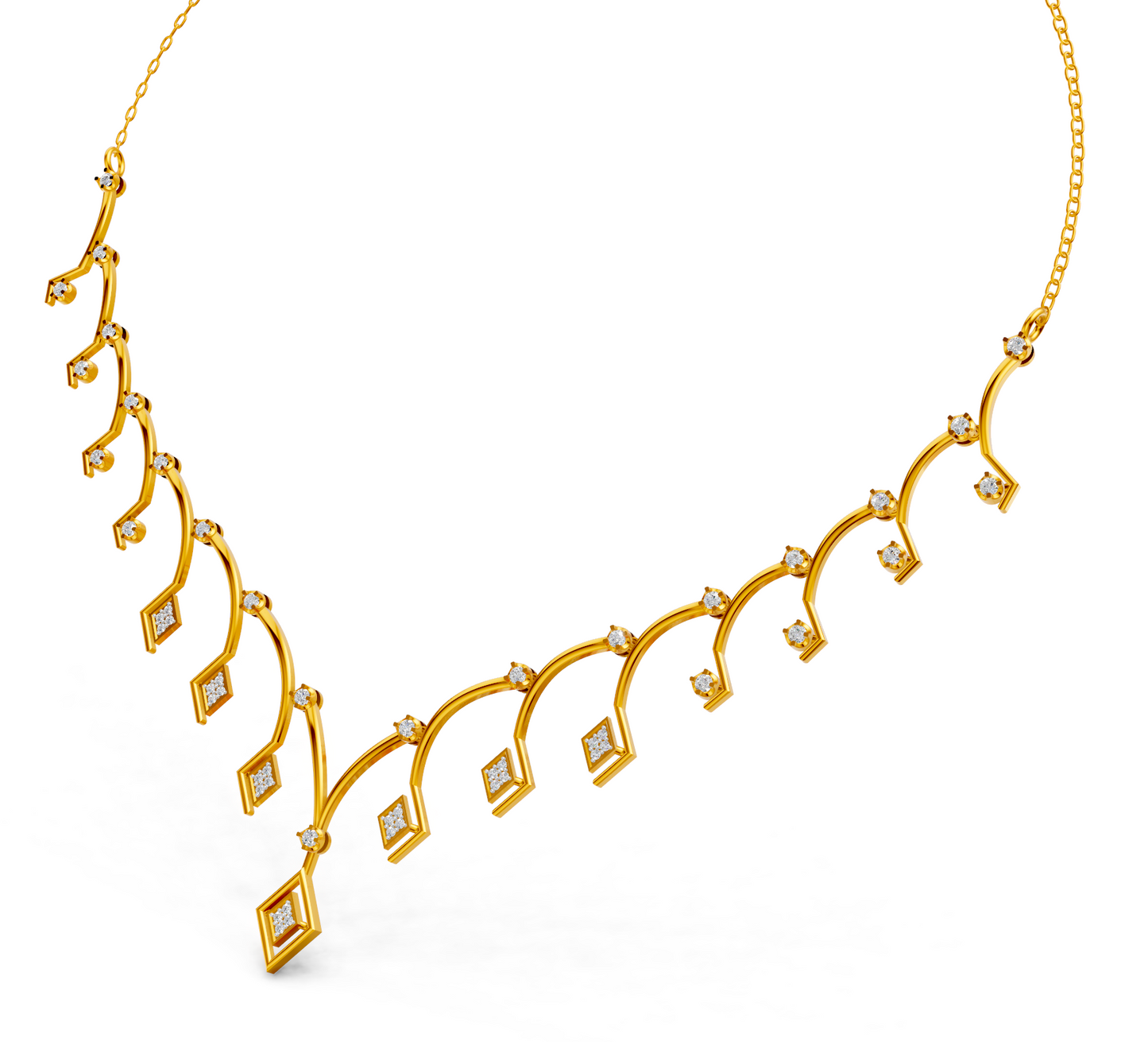 Celestial Vine Diamond Necklace