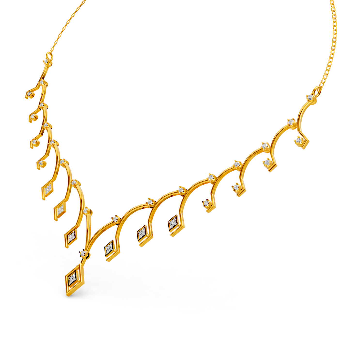 Celestial Vine Diamond Necklace
