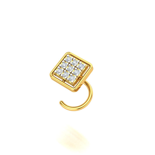 Elegant Square Spark Nose Pin