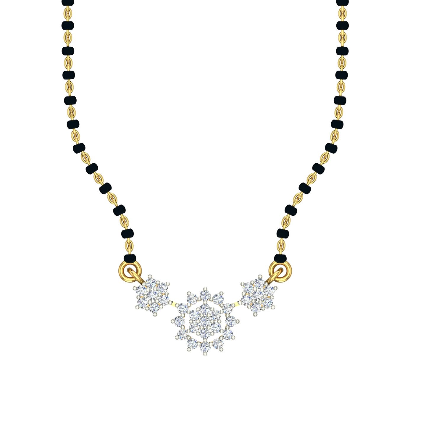 Royal Snowflake Diamond Mangalsutra