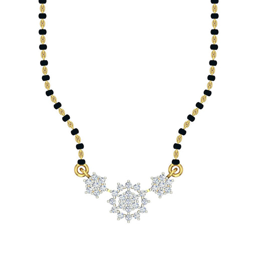 Royal Snowflake Diamond Mangalsutra