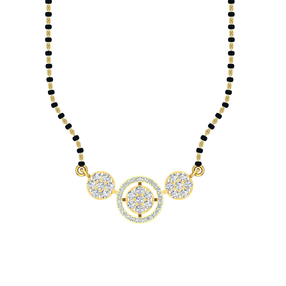 Royal Snowflake Diamond Mangalsutra
