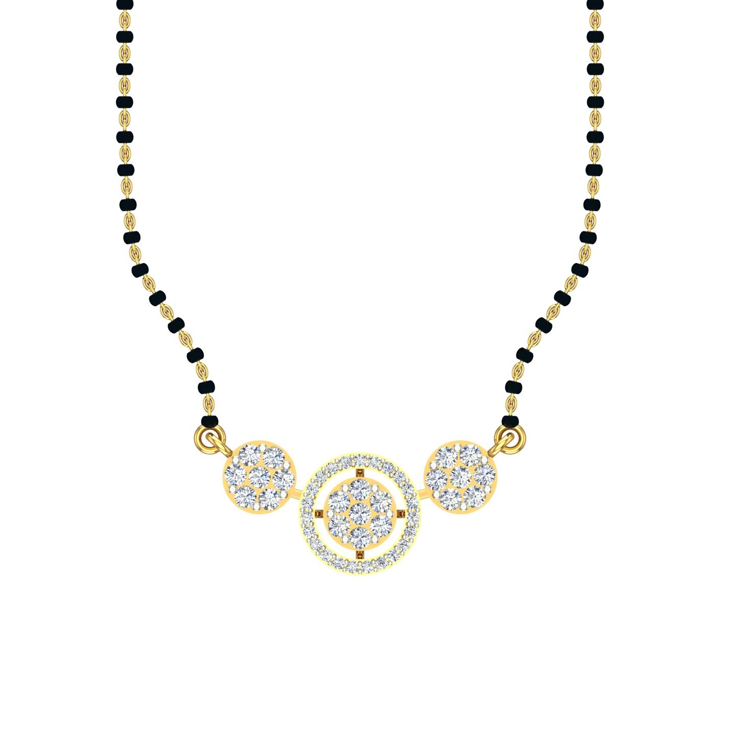 Royal Snowflake Diamond Mangalsutra