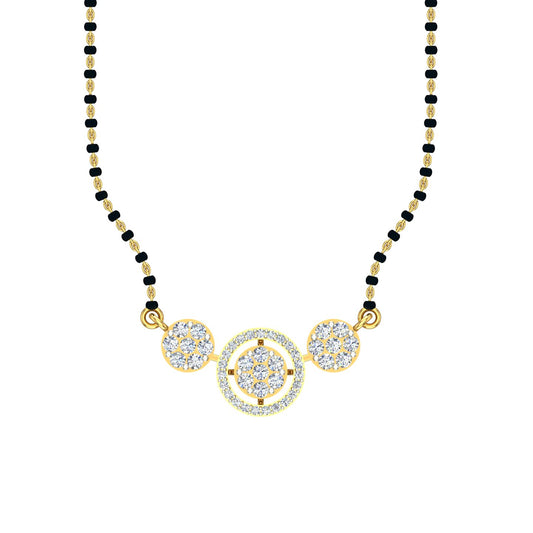 Royal Snowflake Diamond Mangalsutra