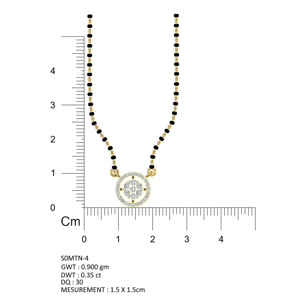 Eternal Halo Diamond Mangalsutra