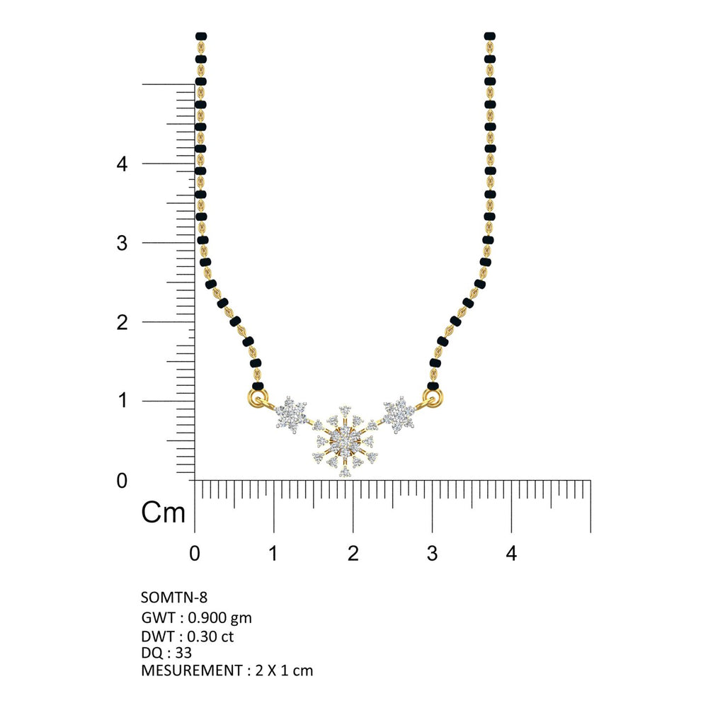 Celestial Bloom Diamond Mangalsutra