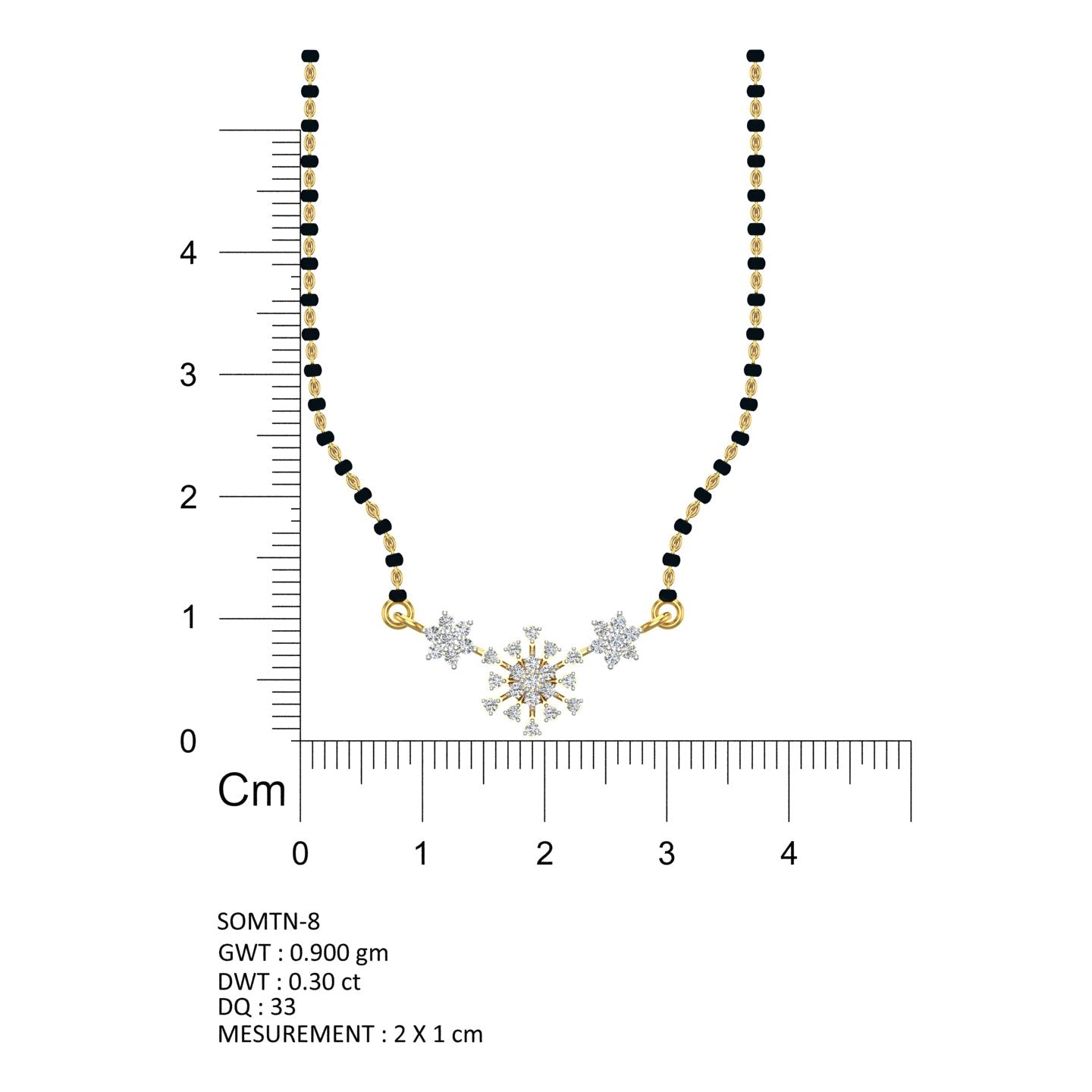 Celestial Bloom Diamond Mangalsutra