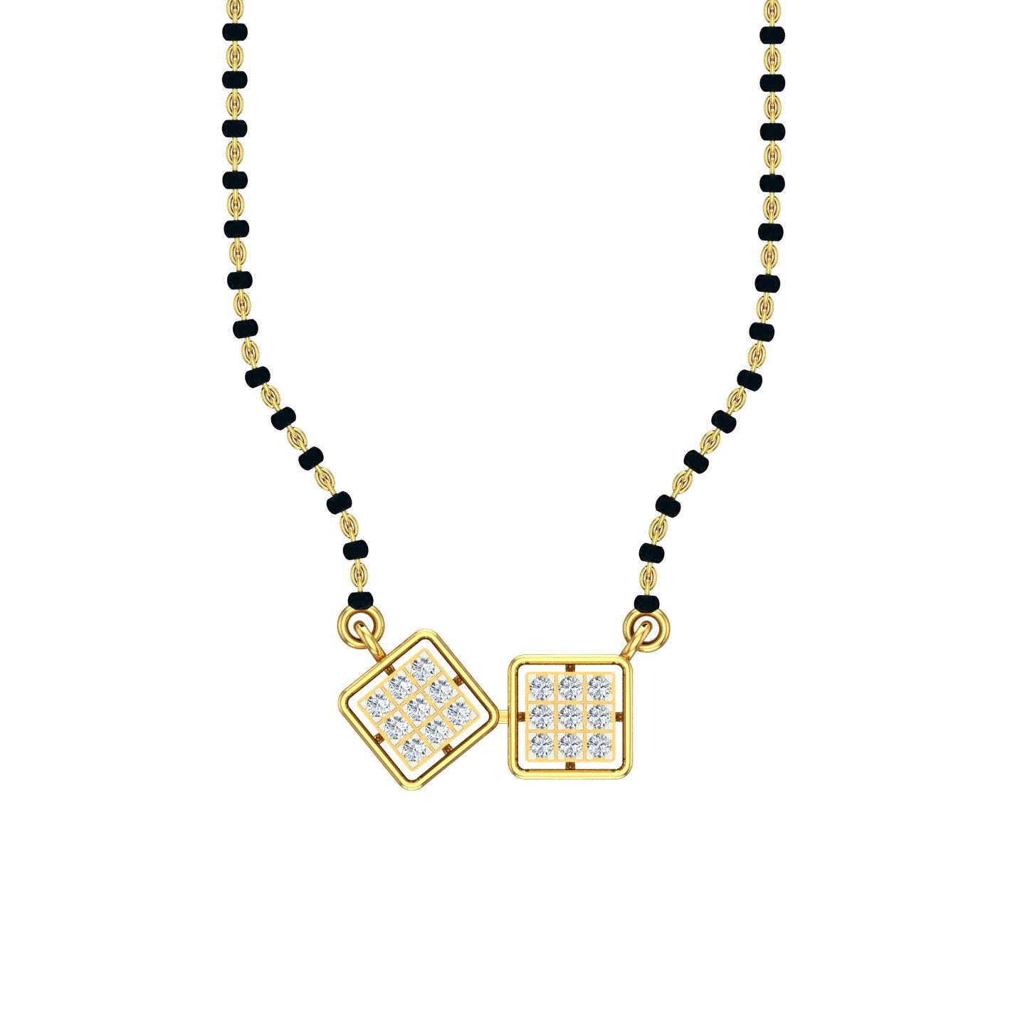 Twin Spark Diamond Mangalsutra