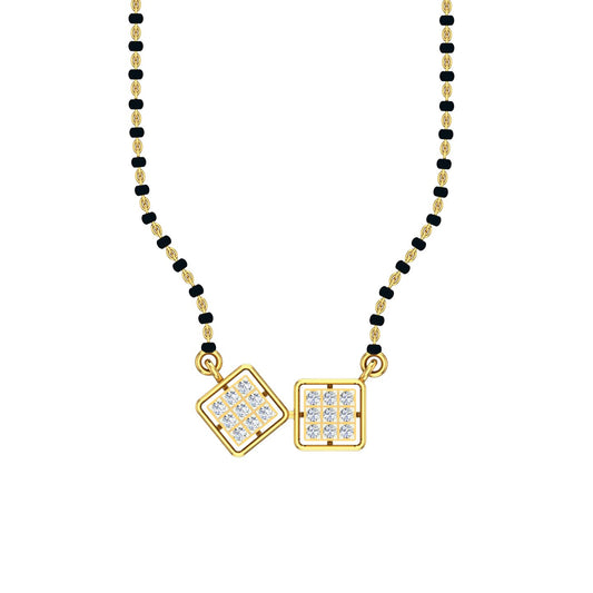 Twin Spark Diamond Mangalsutra