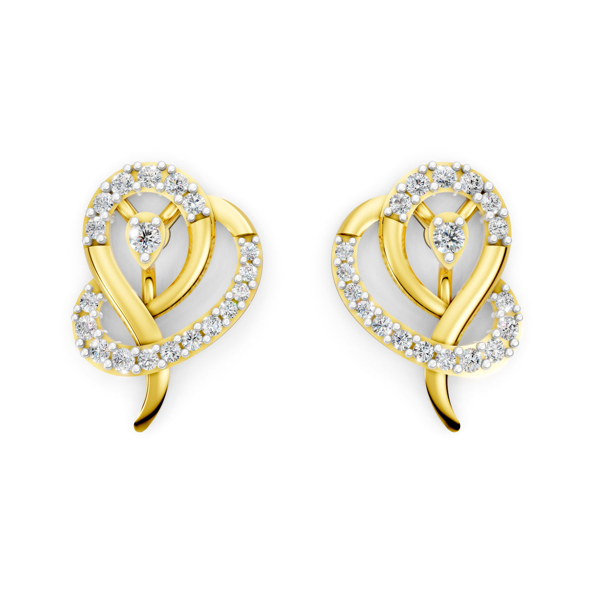 Eternal Swirl Diamond Stud Tops