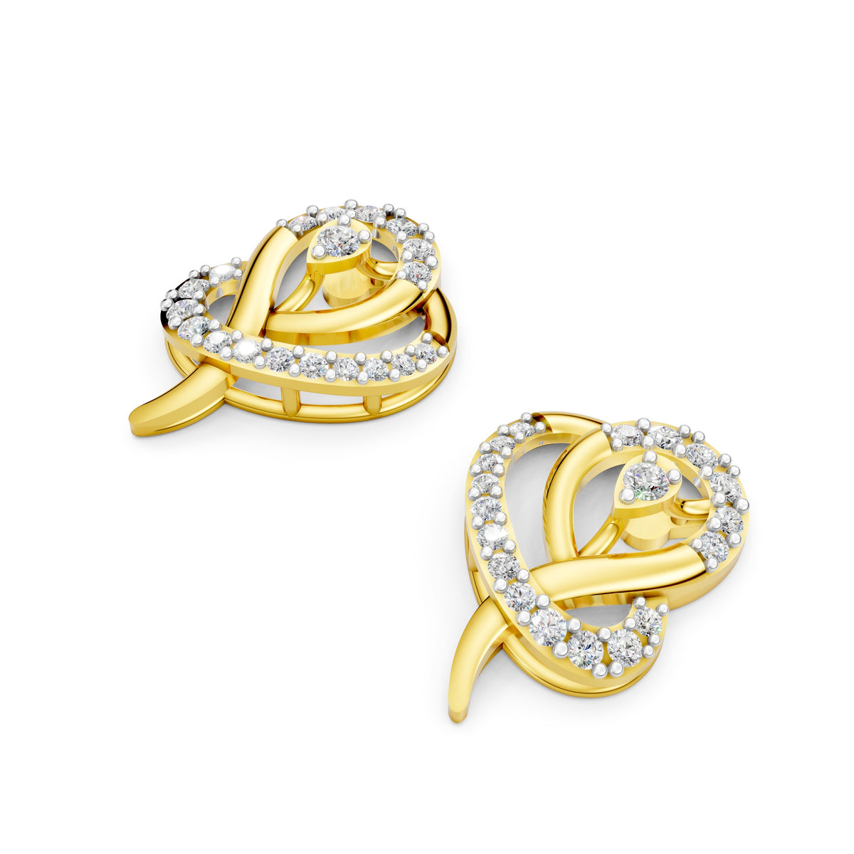 Eternal Swirl Diamond Stud Tops