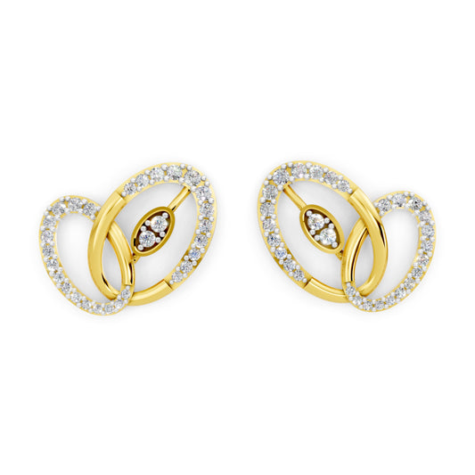 Celestial Loop Diamond Stud Tops