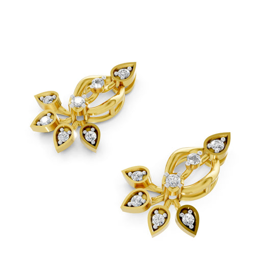 Petal Cascade Diamond Stud tops