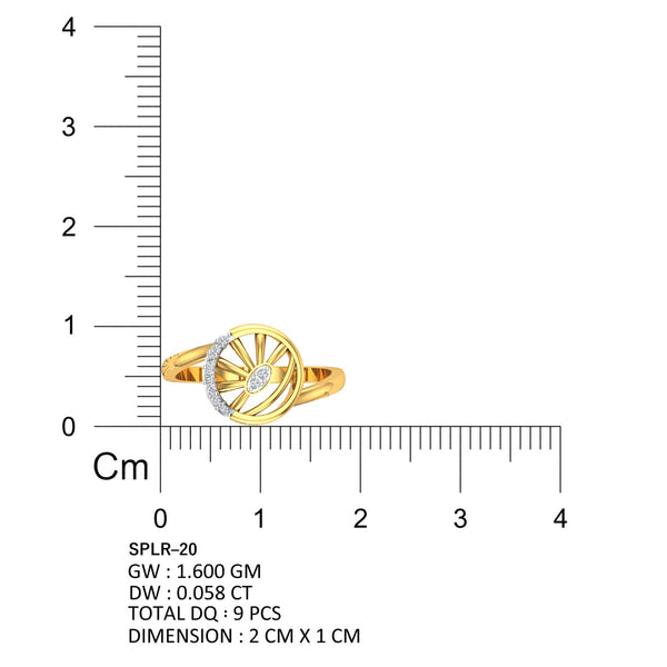 The Crimson Arrow Ring hover image